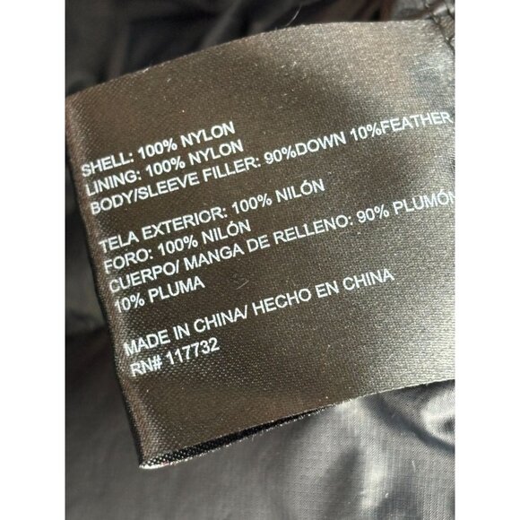 Gorpcore Black Gerry Packable Puffer Fill Power 650 Down Jacket Coat Women's XXL - Picture 12 of 13